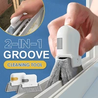 2 in 1 groove cleaning tool creative window groove cleaning cloth window cleaning brush windows slot cleaner brush groove brush