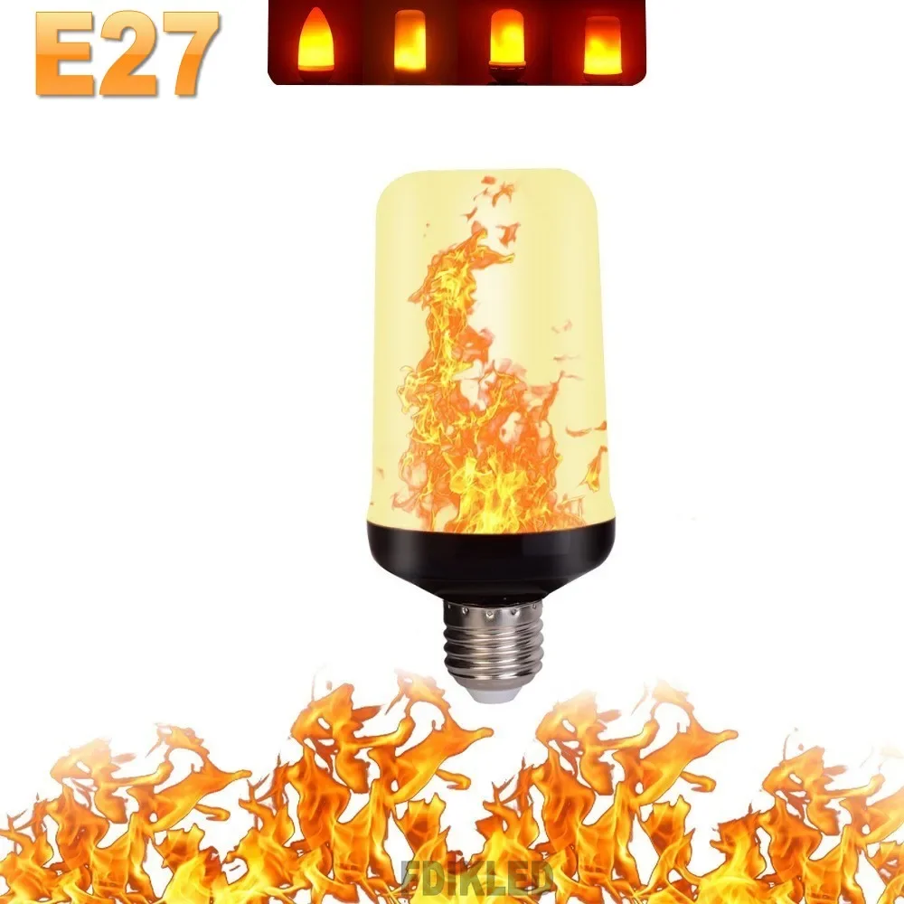 

Светодиодная лампочка с эффектом пламени FPOO 4 режима