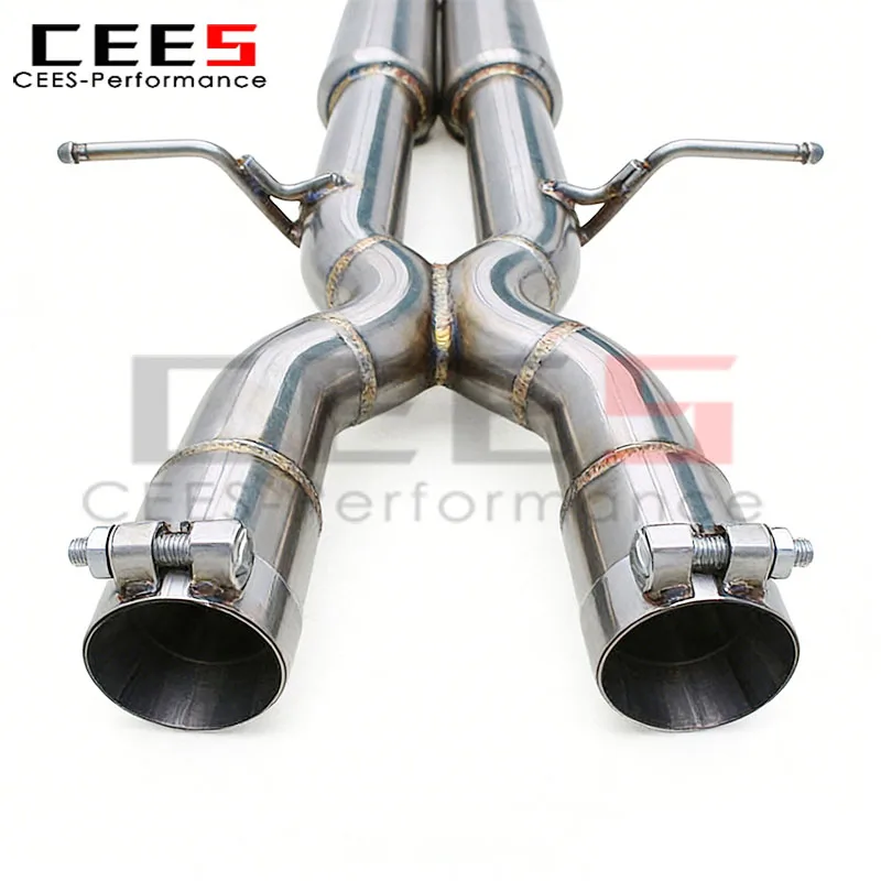 Фото Выхлопная система CEES с клапанами для Land Rover Range Rover Sport SE V6 3.0T 2013+ Supersport X Pipes, резонаторная средняя труба, глушитель №5