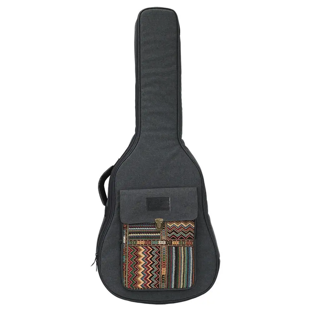 

40 Inch 41 Inch Guitar Gig Bag Boho Style Thick Padding Shoulder Backpack Folk Acoustic Guitar Carrying Case Dropship