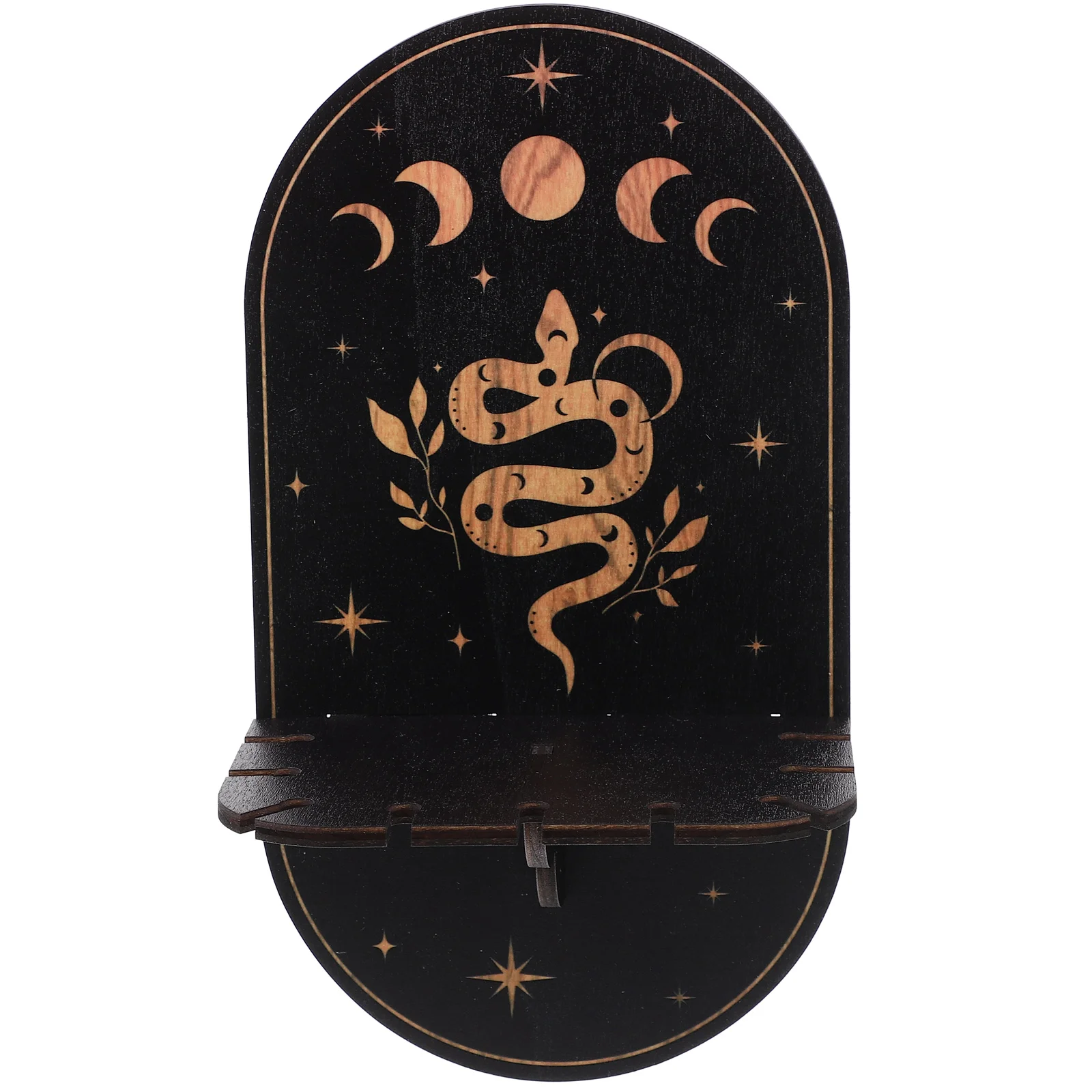 

Wooden Decorative Wall Rack Crystal Display Shelf Stones Display Shelf Crystal Stones Wall Shelf