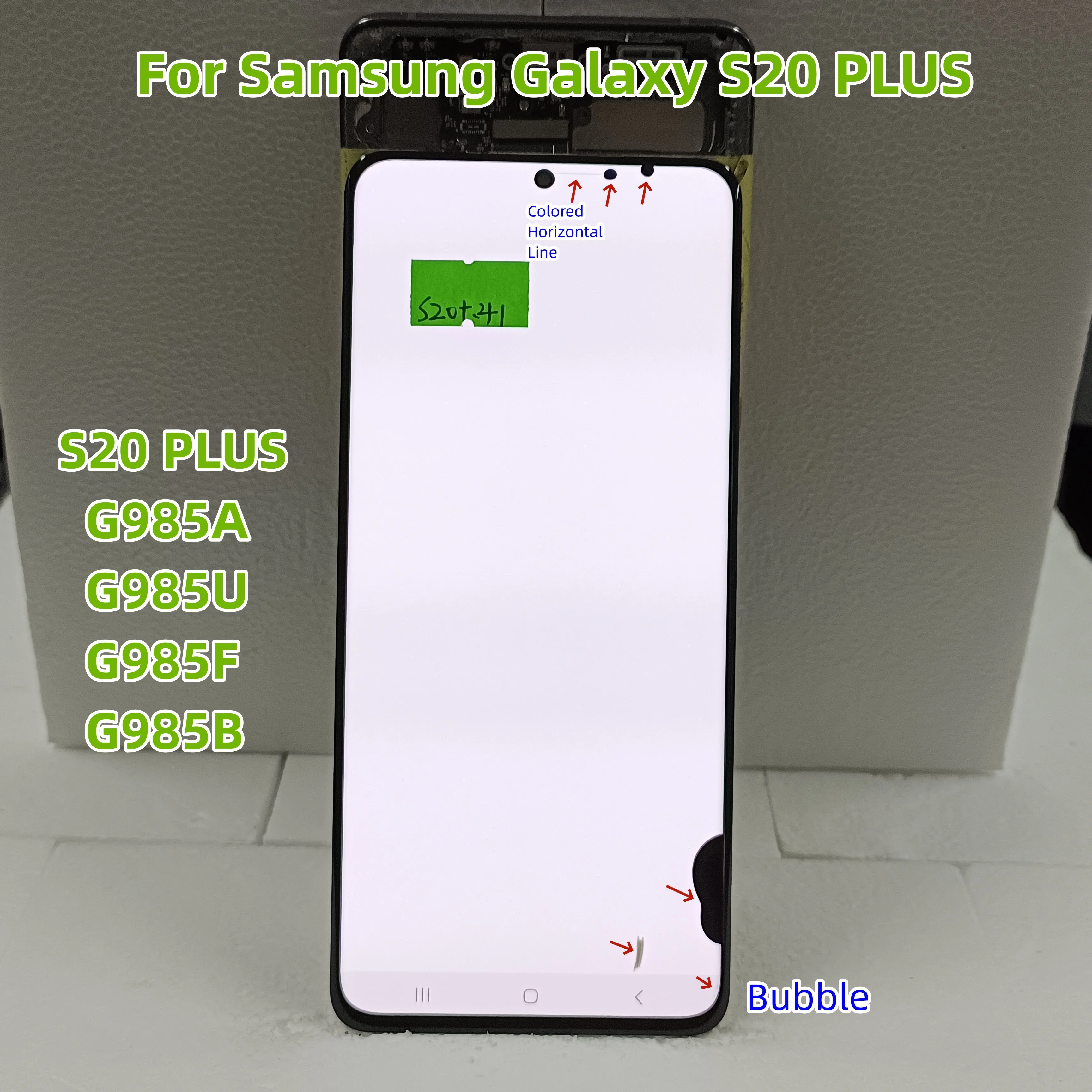 Super AMOLED для S20 + Samsung Galaxy PLUS G985A G985U G985F/DS ЖК-дисплей сенсорный экран дигитайзер в