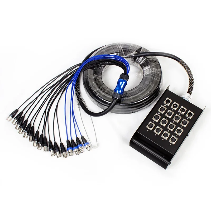 OEM/ODM заводской профессиональный 8/12/16/24/32 канальный многожильный XLR аудио кабель