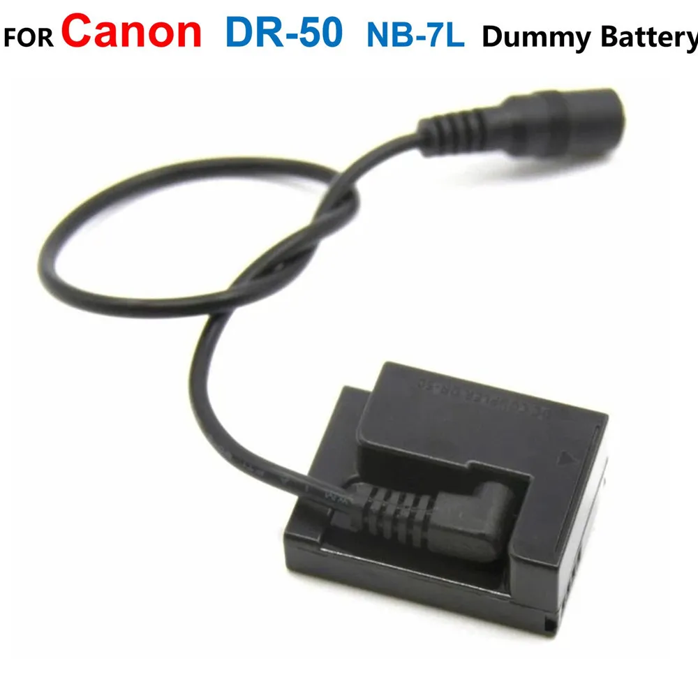 

DR-50 DR50 DC Coupler DC Cable NB-7L NB7L Fake Battery For Canon Digital Cameras PowerShot G10 G11 G12 SX30 IS SX30IS SX Series