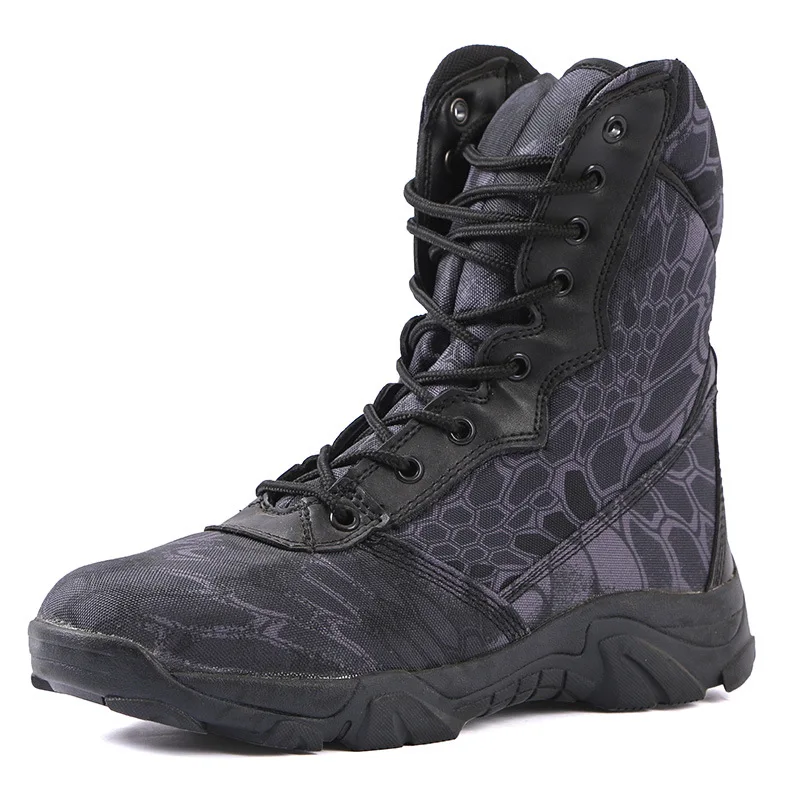High Top Non-slip Hiking Shoes Camouflage Special Forces Combat Boots Unisex Comfortable Breathable Wear-resistant Desert Boots