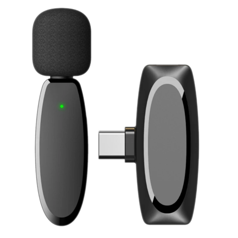 

Type-C Wireless Lavalier Microphone Plug-Play Wireless Mic For Recording,Live Stream, Noise Reduction Auto-Sync
