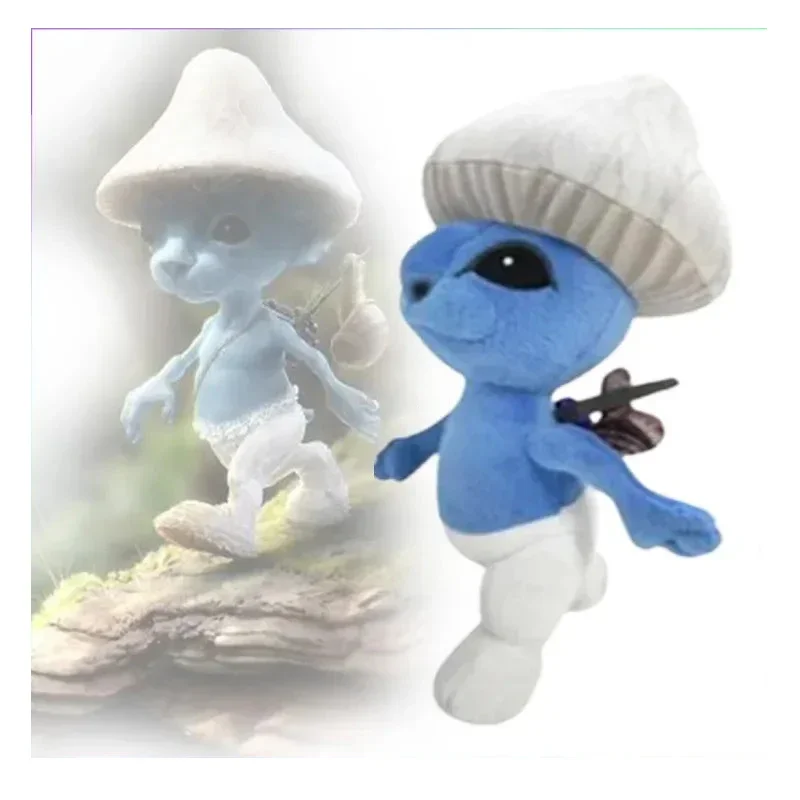 

25cm Smurfed Cat anime stuffed animals Smurfs cats plush toys funny popular home sofa cushion dolls children birthday xmas gifts