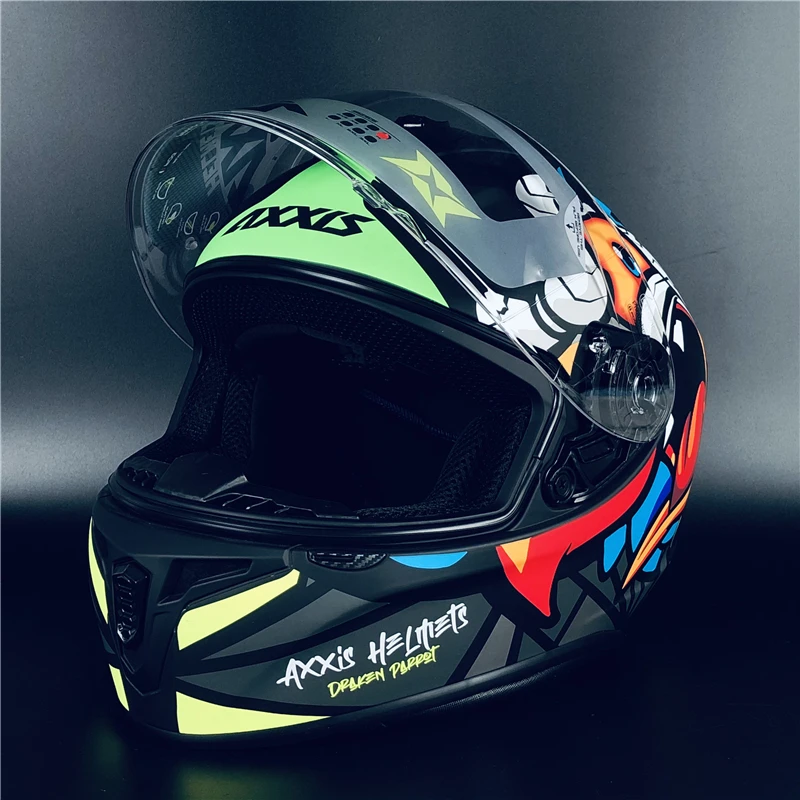 

Axxis Draken B Dekers X-Road Rival Mythic Ronin Helmet Full Face Motorcycle Helmet Casco Integral Axxis Draken Negro Azul Fluor