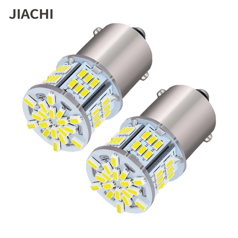 JIACHI 20 шт. 1157 супер яркая фотолампа для автомобиля BA15D PY21W P21/5W неполярная лампа DRL