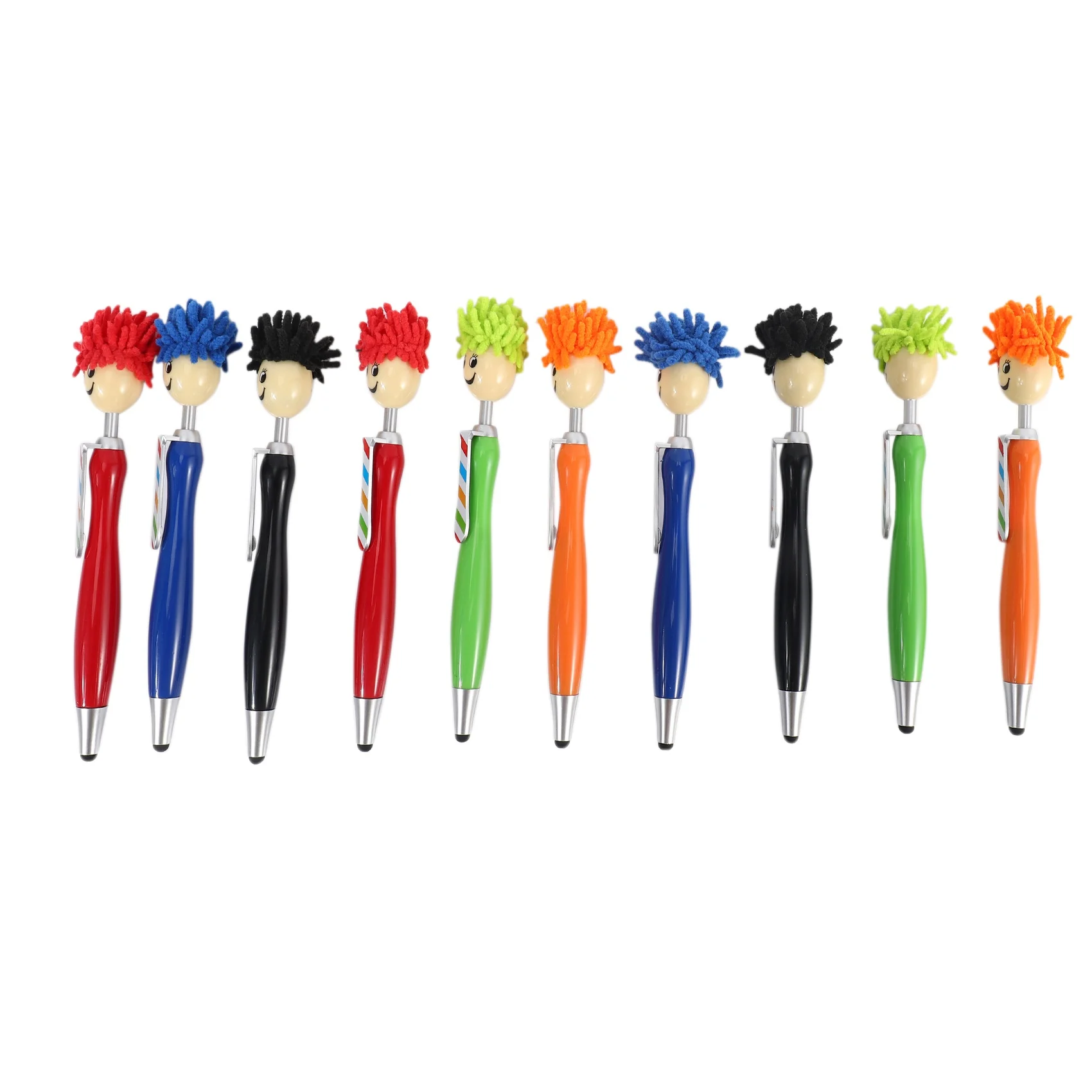 

10 Pieces Mop Topper Screen Cleaner Stylus 3-In-1 Stylus Pen Duster for Kids and Adults