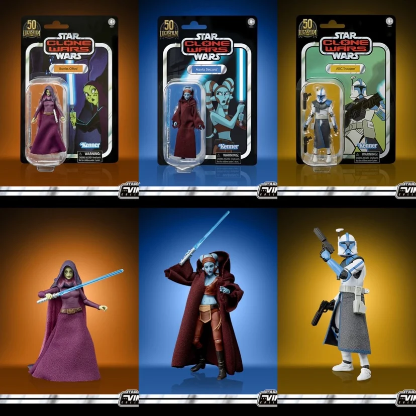 

3.75 Inches Hasbro Star Wars Clone Wars Kenner Arc Trooper Captain Aaylo Securo Action Figure Model Anime with Accessories Gifts