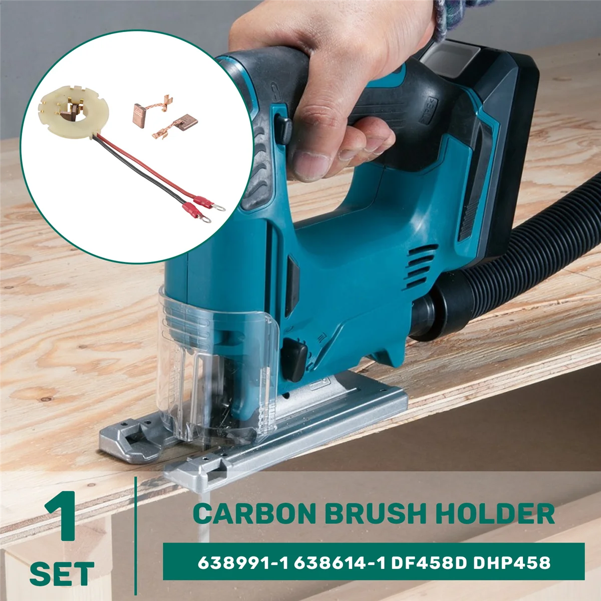 Держатель угольной щетки для MAKITA 638991 -1 638614 DF458D DHP458 DHP448 DDF458 DDF448 BDF458 CB-440