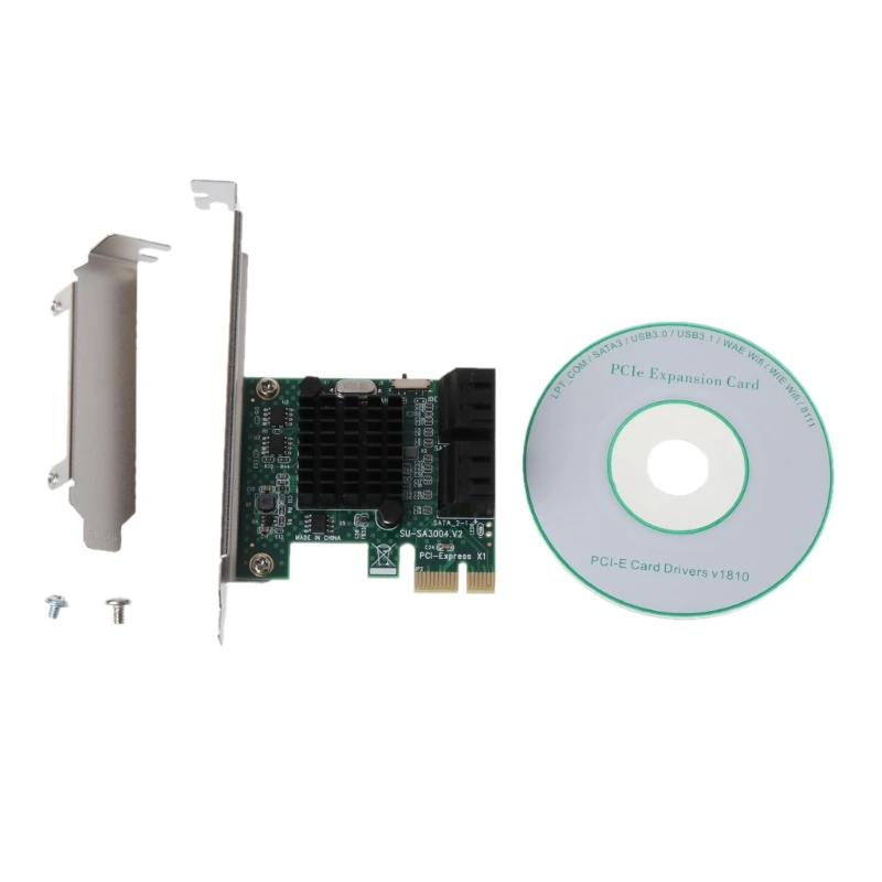 

PCI-E X1 до 4-Port III Плата расширения для настольного компьютера твердотельный механический жесткий диск высокоскоростной ускоритель H8WD