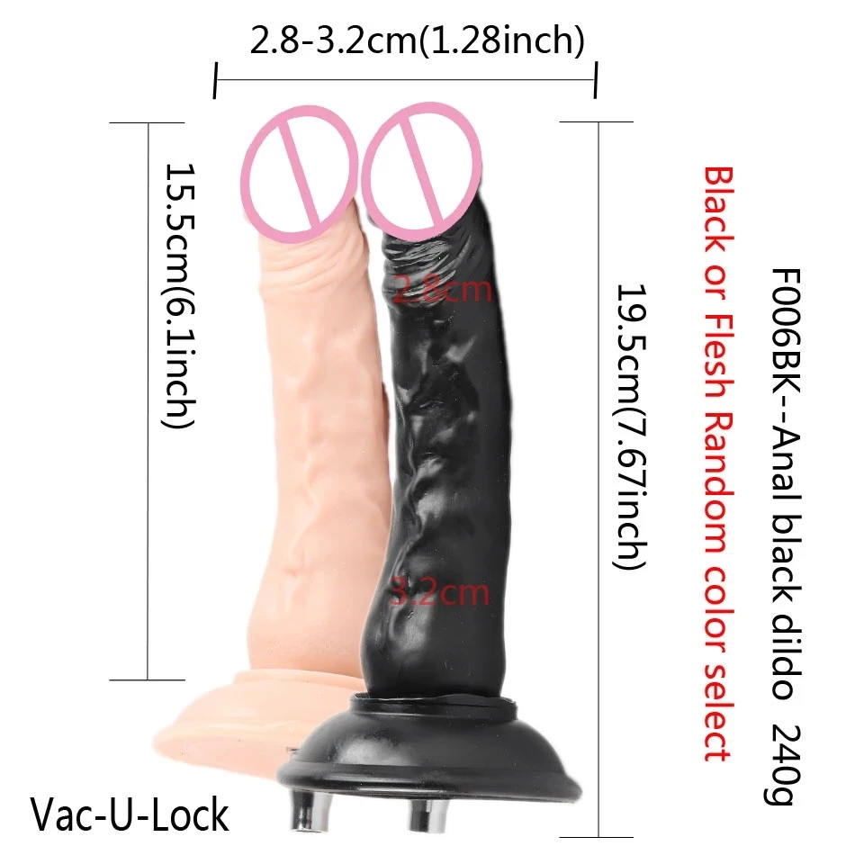 FREDORCH 6.3'' Small Flesh Dildos Anal Sextoys, For Vac-u-lock Love Machine Suitable for All Machines In The Shop