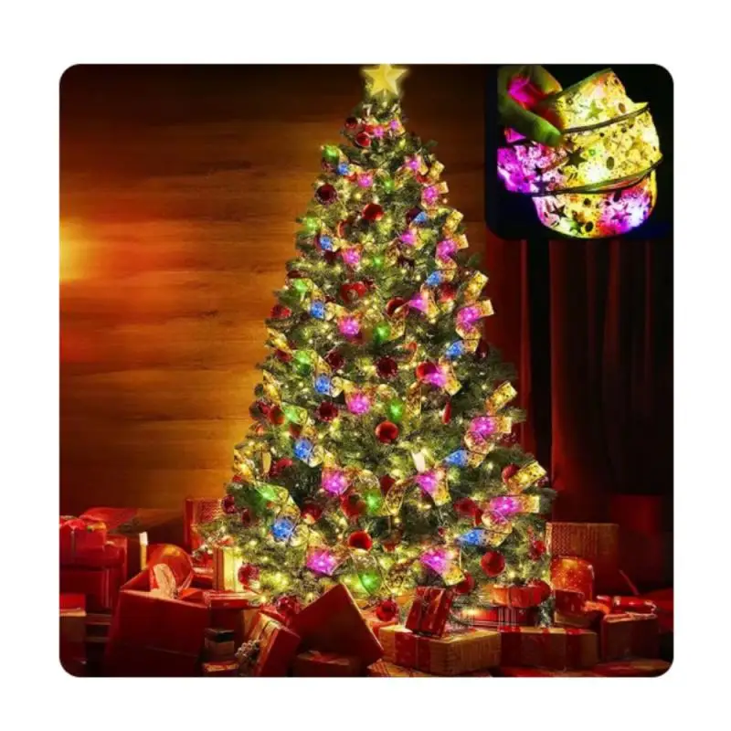 Рождественская лента 1-10 м 2024 сказочная световая гирлянда веселые рождественские