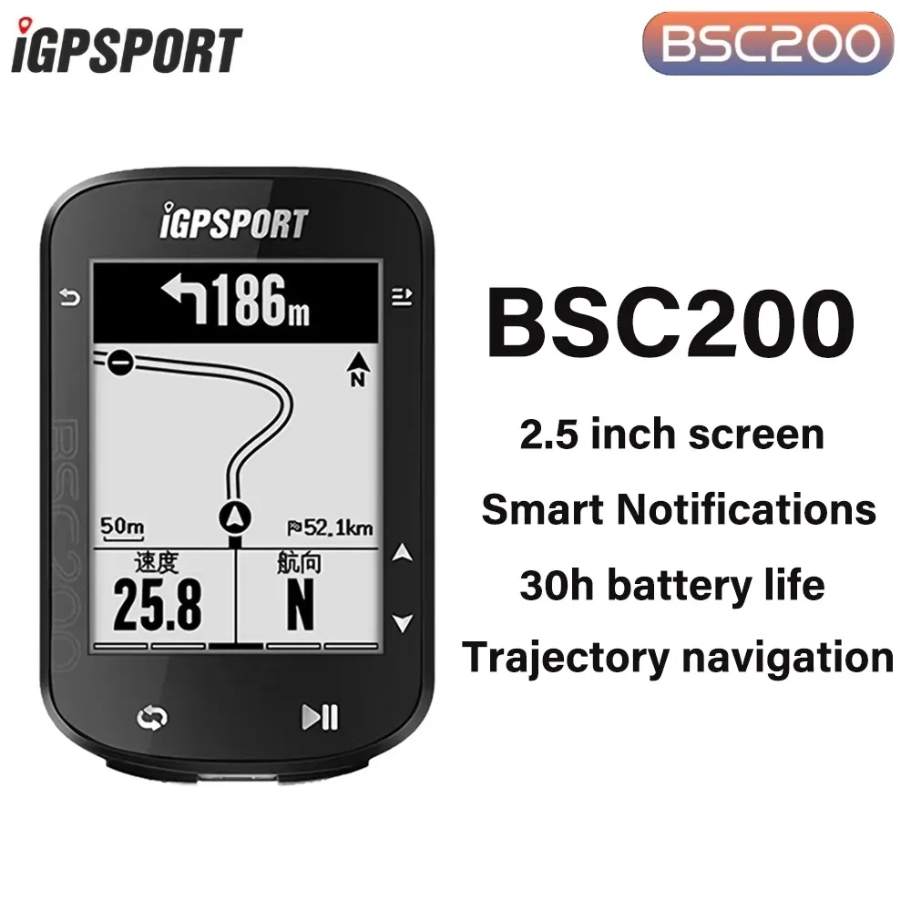 

Igpsport Bsc200 Gps Cycle Bike Computer Wireless Speedometer Bicycle Digital Ant+ Route Navigation Stopwatch Cycling Odometer