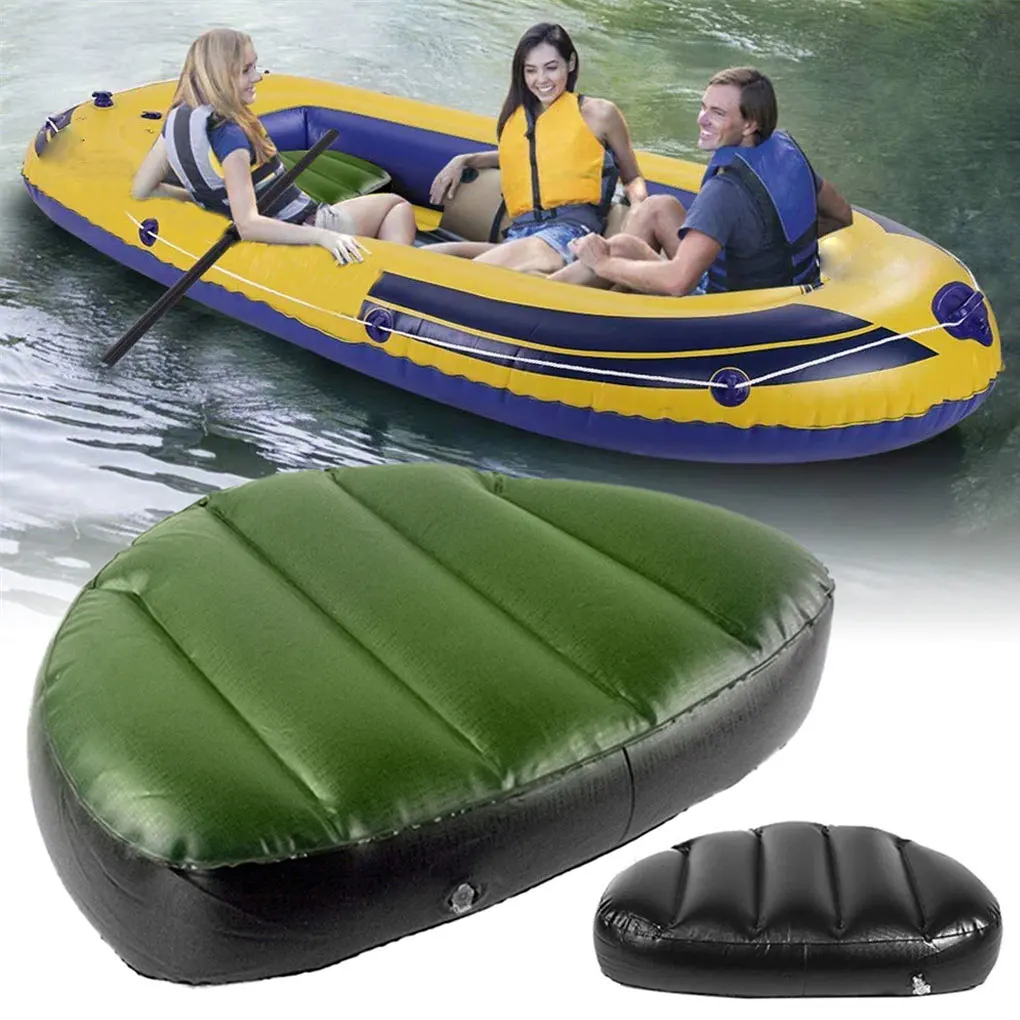 

Надувное сиденье для Каяка, водонепроницаемая воздушная подушка для рыбалки и лодки, надувной портативный коврик для плавания на каноэ, дрифтинга, черный
