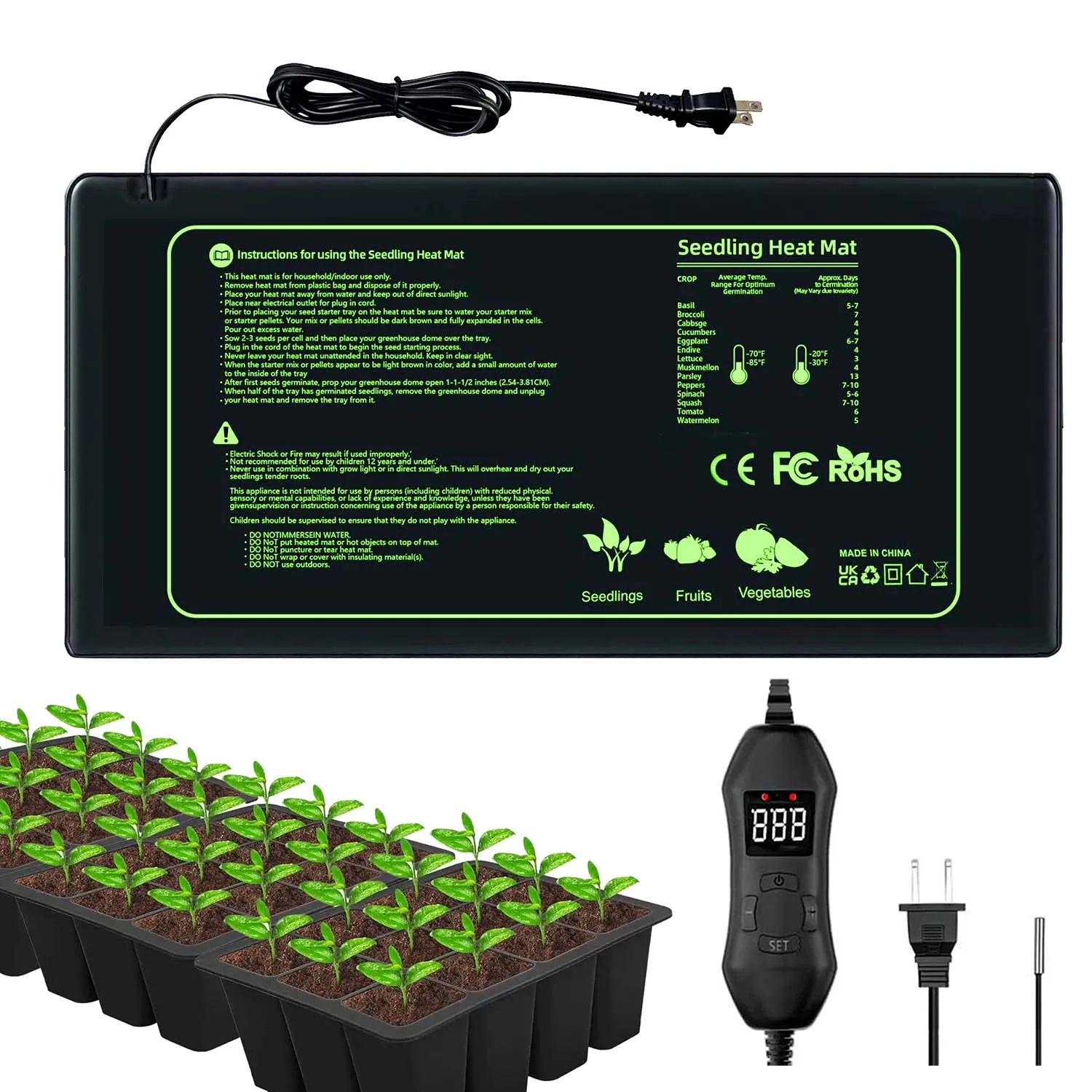 

Тепловой коврик для рассады для комнатного садоводства