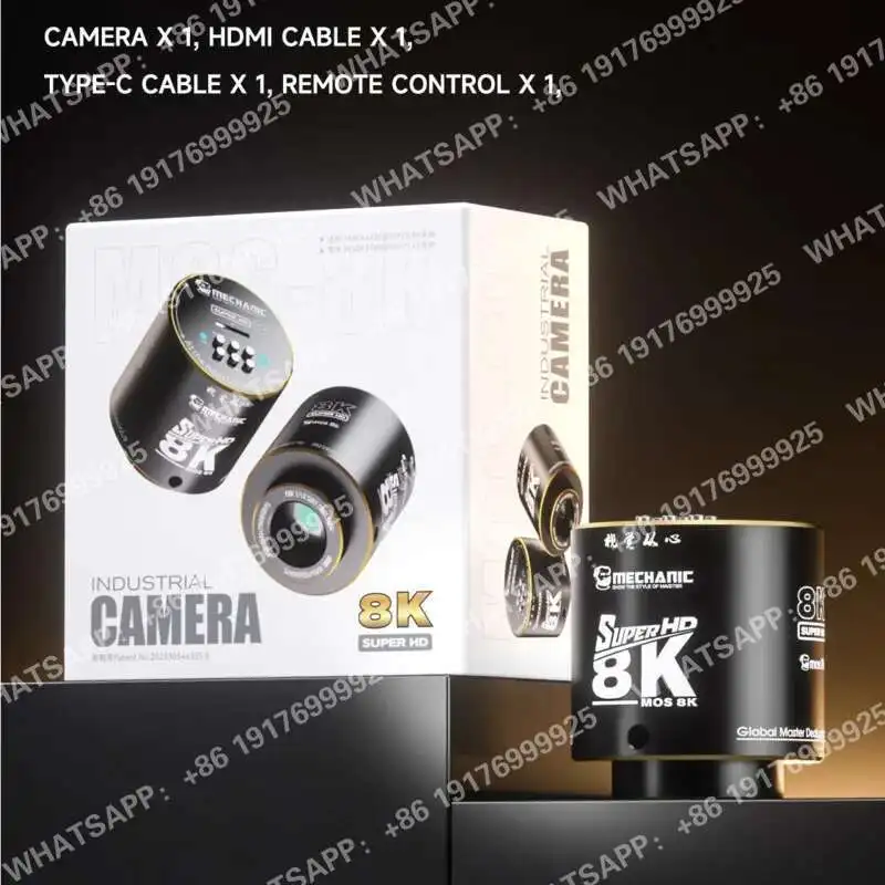 Камера для механиков 4K60fps с записью на TF-карту 512 ГБ, поддержка 8K, для ремонта телефонов, автоматический баланс белого и улучшенная съемка (art.: 3920da921608f) - 3920da921608f