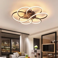 modern nordic style design led chandelier for living room dining room bedroom kitchen white ceiling lamp remote control light