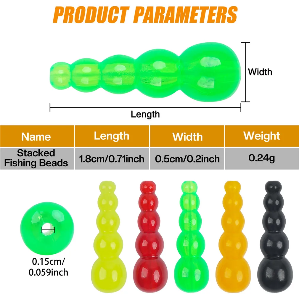 Набор многослойных рыболовных бусин 250 шт. для спиннинга приманки форели Судака