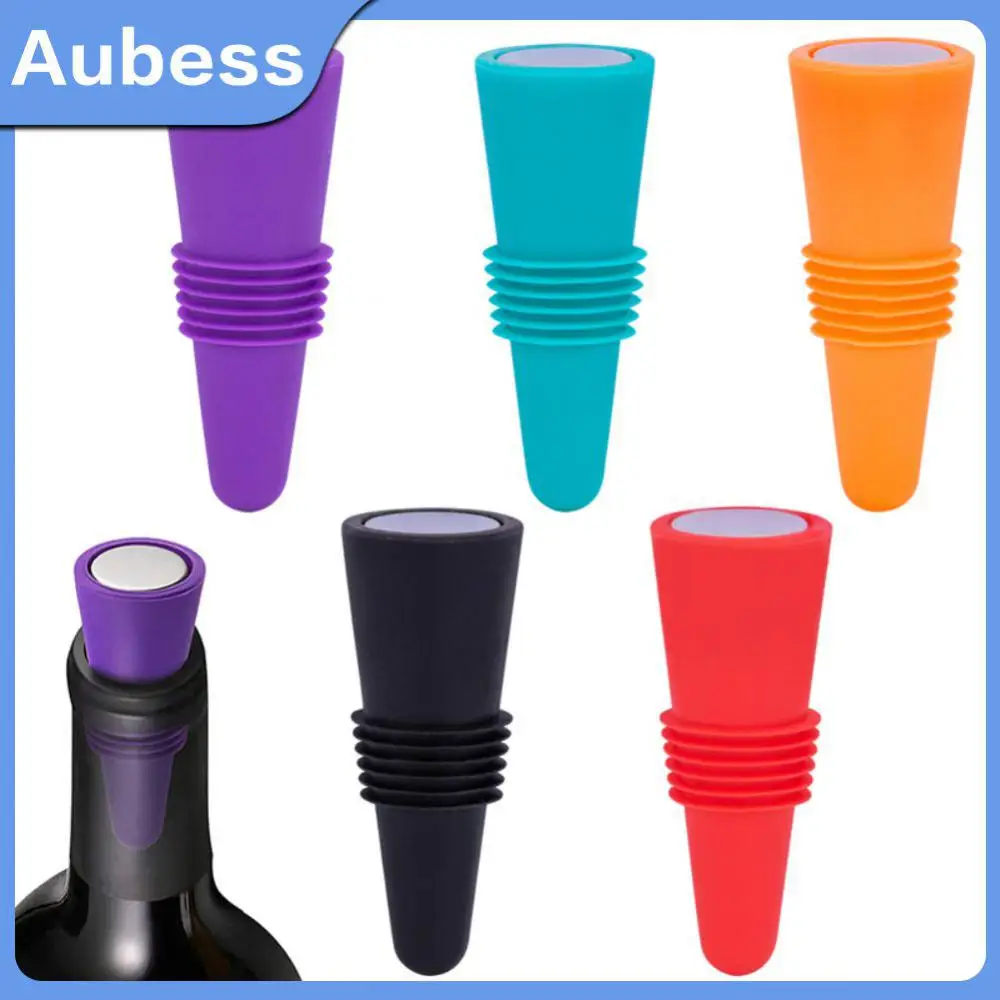 

Silicone Champagne Cap Closer Whisky Accessories Wine Cork Plugs Lids Leak Proof Beer Wine Bottle Stopper Kitchen Bars Tools