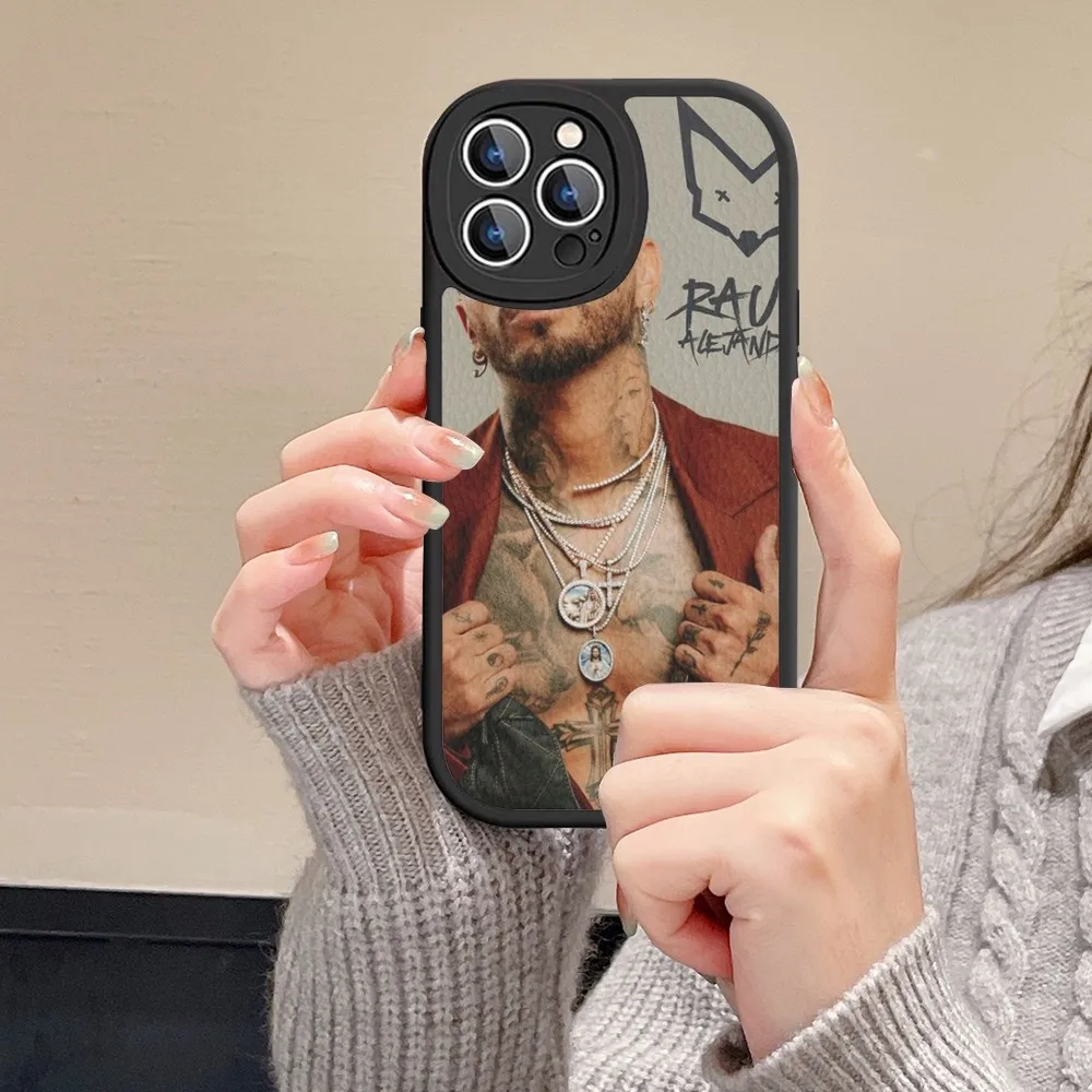 Твердая кожа R-Rauw A-Alejandr для iPhone 15 14 13 12 Mini 11 Pro Max Xs X Xr 7 8 Plus Fundas