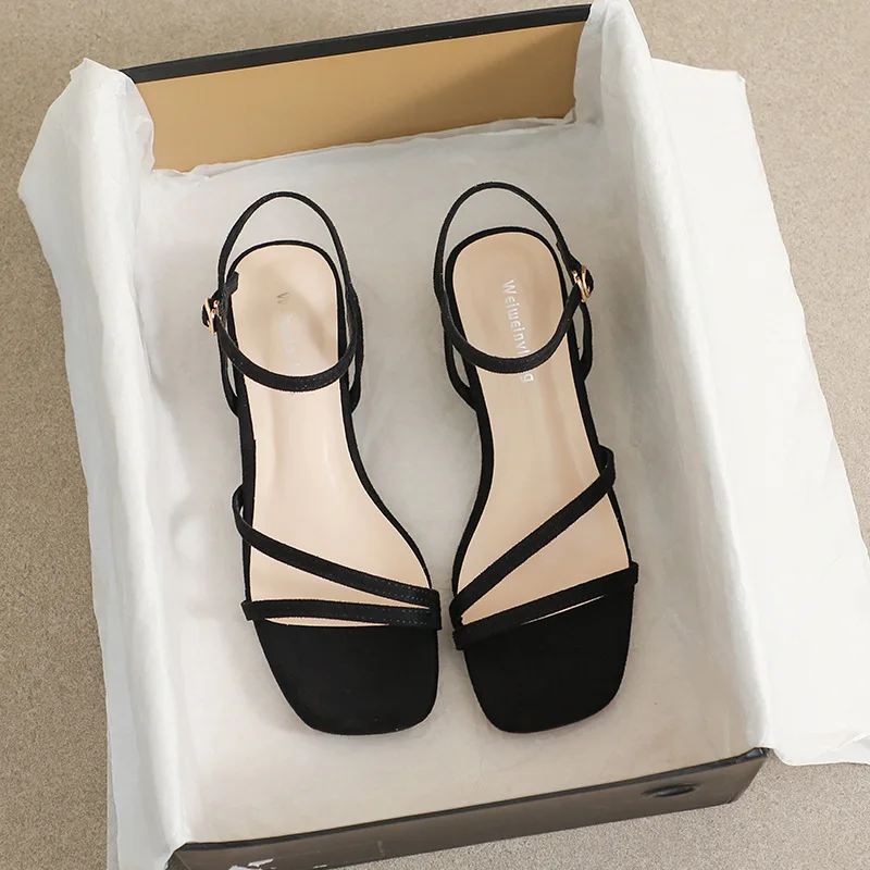 

Quality Design Sandals Women's 2022 Korean Version Simple French Strap Sandals Women Casual Comfortable Large Size Sandals Women