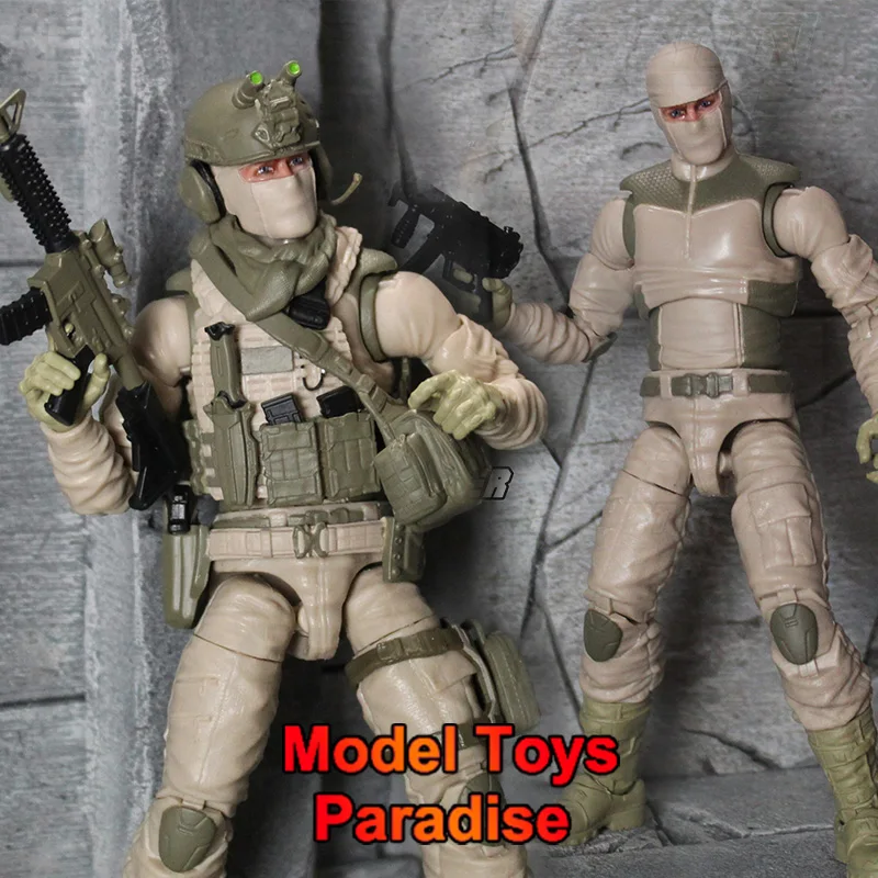 

1/12 Scale Male Soldier Special Forces Weapon Equip Full Set 16cm Action Figure Collectable Fan Gifts