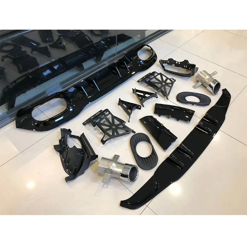 Задний диффузор для W177 2019-2020 A класса седан хэтчбек A180 A200 A220 A250 PP задний бампер