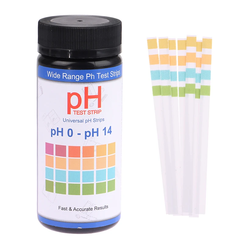 100PCS PH0-14 Test Paper Laboratory Household PH Test Strips Indicator Scientific Litmus Alkaline Acid Testing PH Test Meter 1PC
