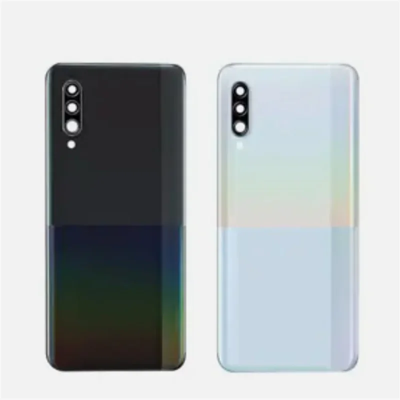 

Задняя крышка для Samsung A90 5G A908 A908F SM-A9080 крышка аккумулятора задняя крышка корпуса с объективом камеры + логотип