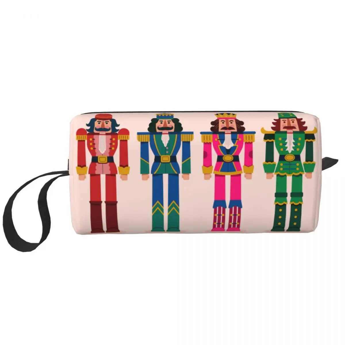 

Cartoon Toy Soldier Christmas Nutcracker Gift Makeup Bag Women Travel Cosmetic Organizer Storage Toiletry Bags Dopp Kit Box Case