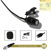 4pin xlr 3 5mm lavalier lapel microphone for sennheiser for shure wireless black detachable portable stage houses equipment