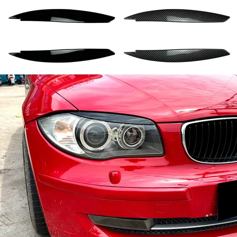 Для BMW 1 серии E81 E82 E87 E88 2008-2013 наклейка на фару и брови модификация внешнего