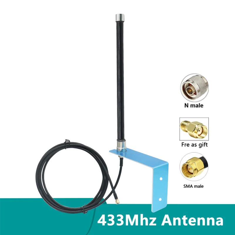Remote Control 433Mhz Helium Miner Outdoor WiFi Fiberglass Aerial 433 Mhz High gain 15dbi IP67 Waterproof WLAN Omni Antenna