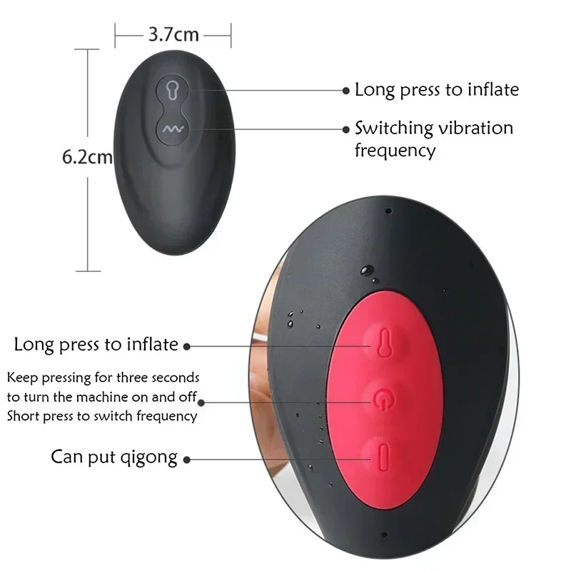 Беспроводной пульт дистанционного управления мужской массаж простаты вибратор