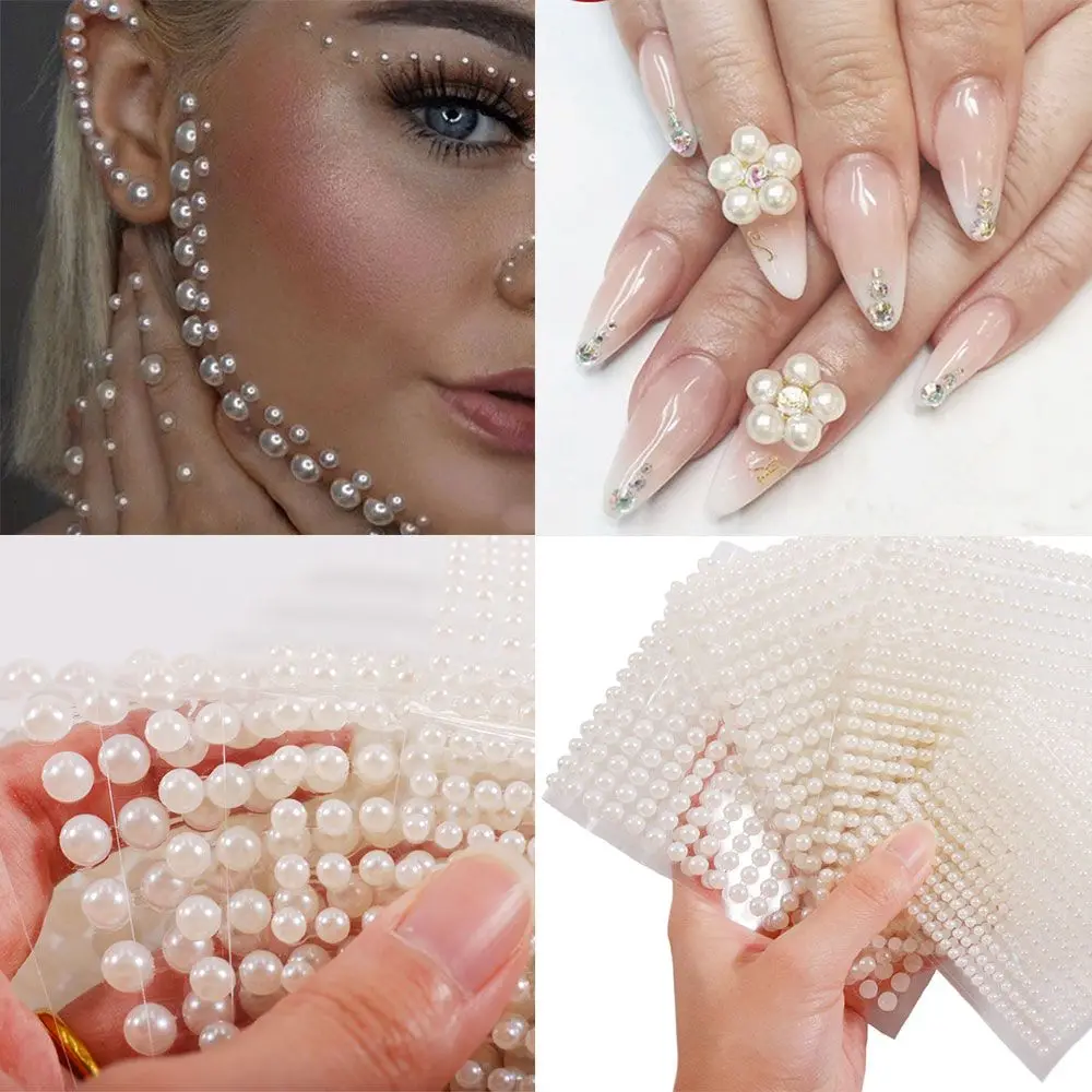 

New Beauty Self Adhesive Temporary Tattoos Face Tattoo Pearl EyeShadow Eyes Sticker Nail Art
