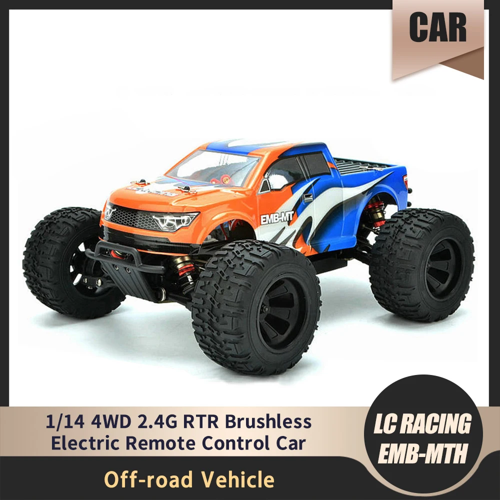 

Радиоуправляемый автомобиль LC RACING 1:14 4WD 2,4G RTR, бесщеточный монстр-Трак, багги, внедорожник, электрический автомобиль с дистанционным управлением, игрушечный автомобиль