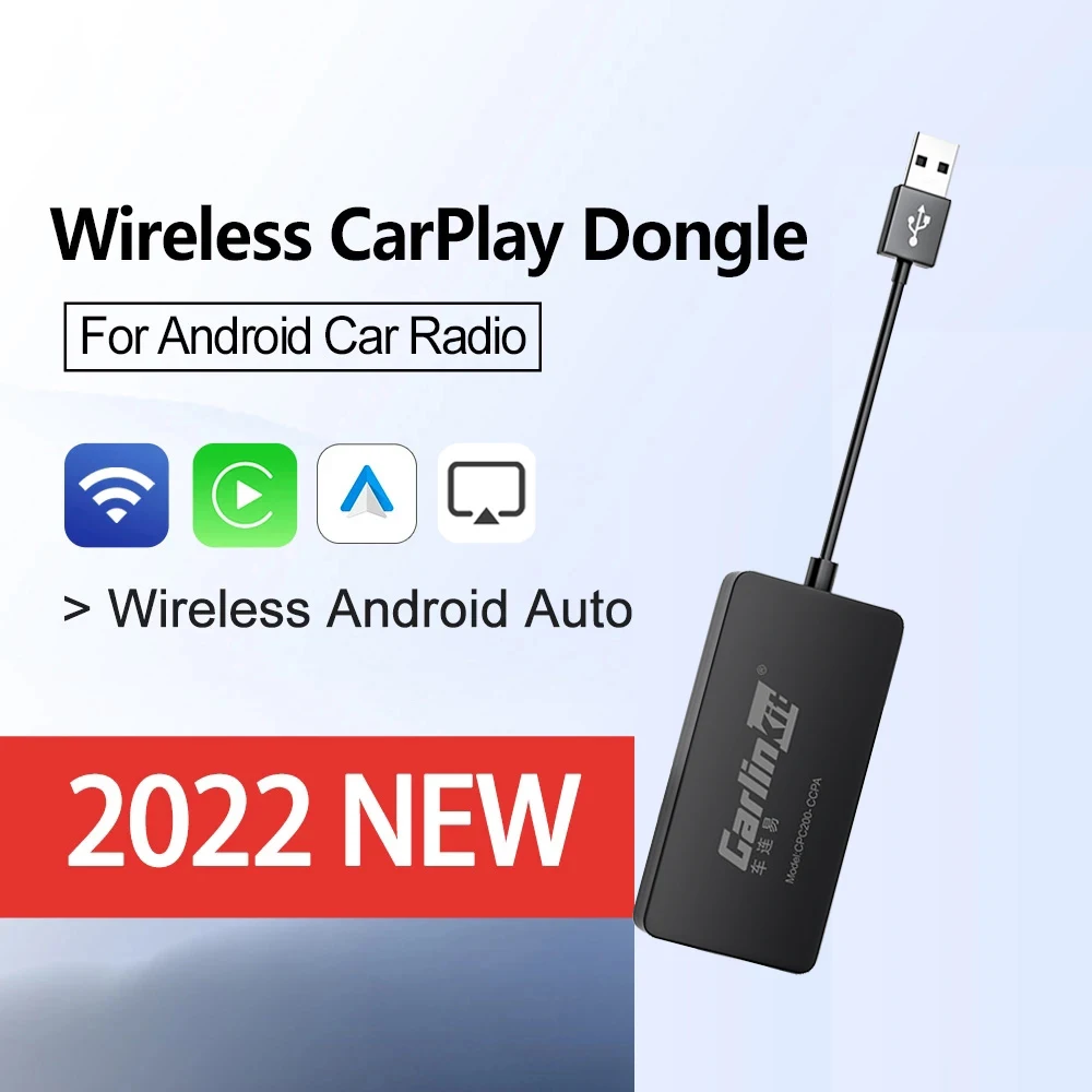 Carlinkit новый автомобильный Carplay беспроводной Android адаптер Bluetooth Wi-Fi подключение