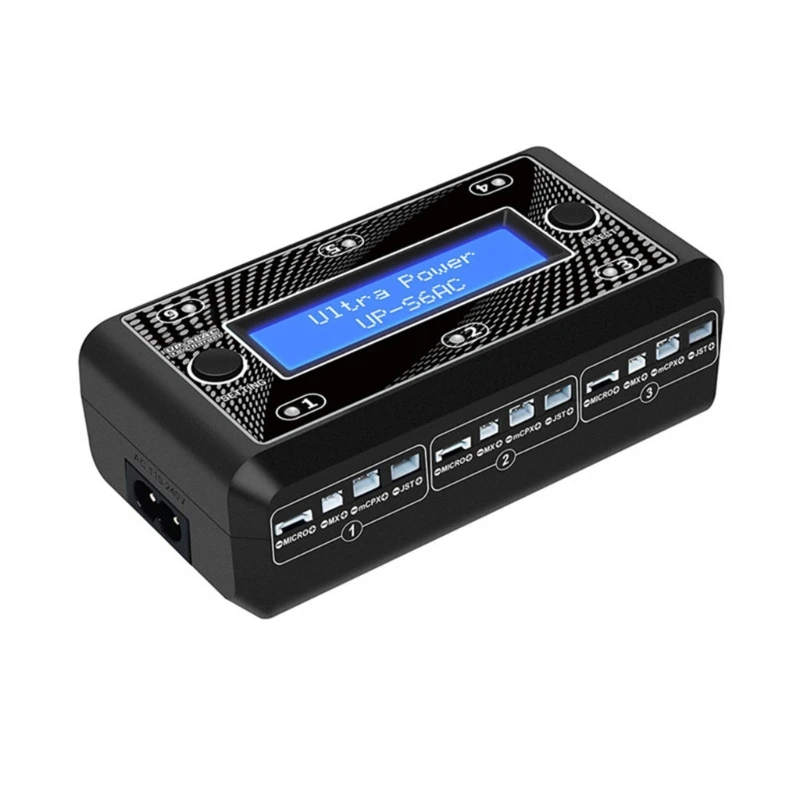 

Ultra-power UP-S6AC 6x4.35W 1S LiPO/LiHV Battery Charger With Micro MX mCPX JST For Drones Models Multicopter Part