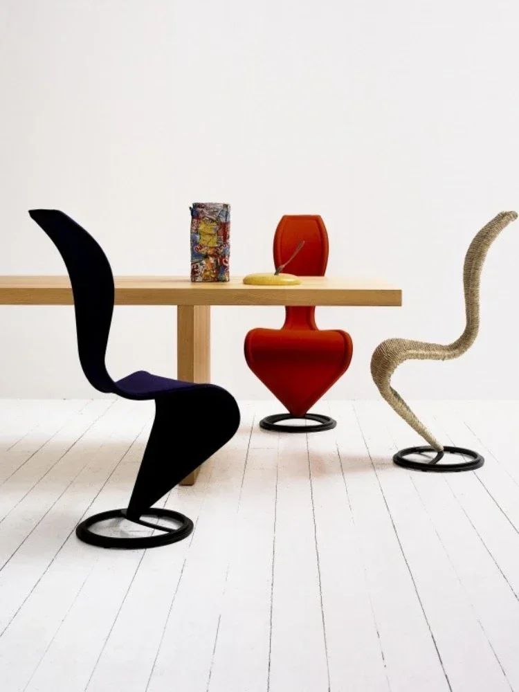 Скандинавский минималистичный дизайнер S-образной формы современная спинка для