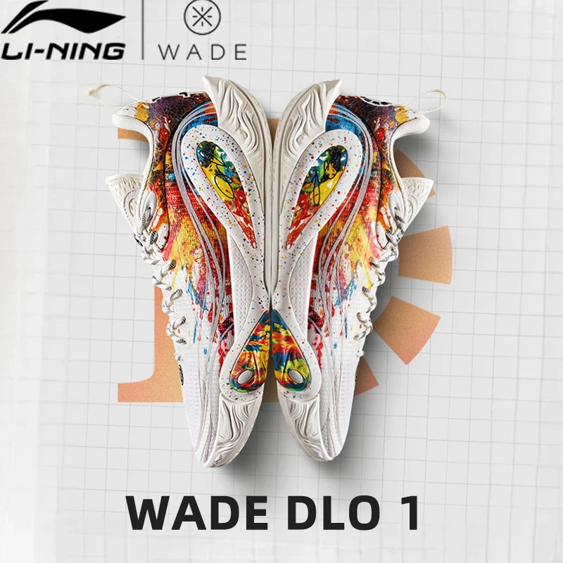 Фото Мужские баскетбольные кроссовки Li-Ning WADE DLO 1 On Court, легкие и стабильные кроссовки с подкладкой, профессиональные кроссовки ABPV009 №1