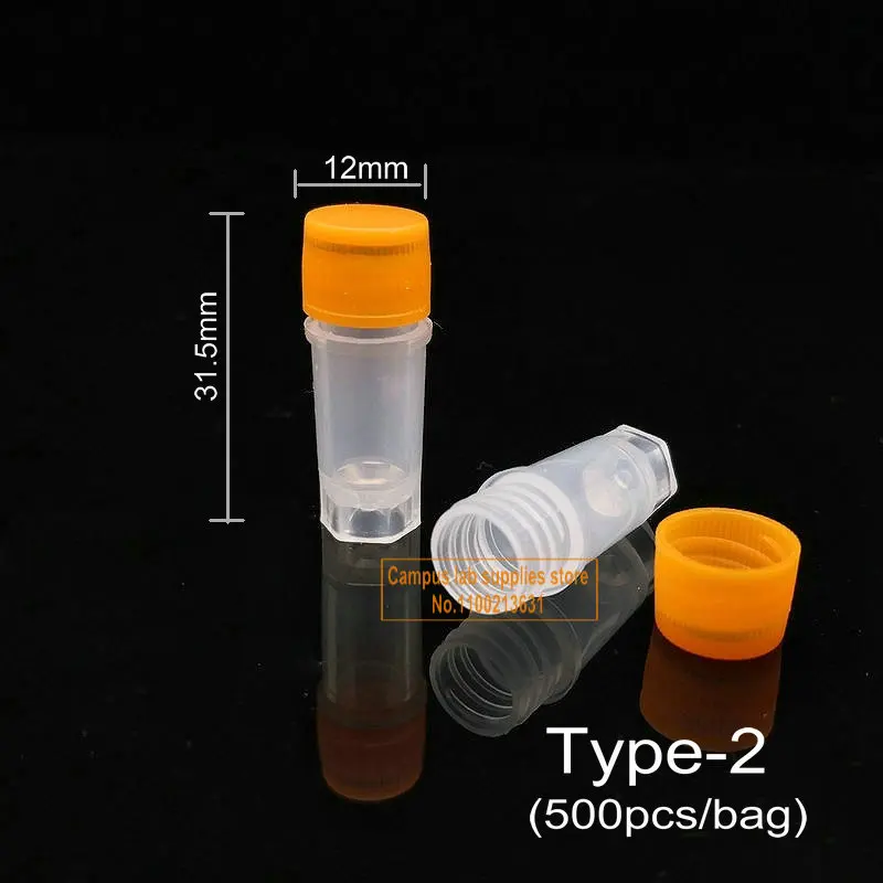 Kup 500 Sztuk/partia 0.5ml Plastikowa Rurka Do Zamrażania, Laboratorium Cryobial Z żelem Krzemionkowym Uszczelka Fiolki V-bottomed/płaskie Dno Probówki Ceny 500 Sztuk/partia 0.5ml Plastikowa Rurka Do Zamrażania, Laboratorium Cryobial Z żelem Krzemionkowym Uszczelka Fiolki V-bottomed/płaskie Dno Probówki