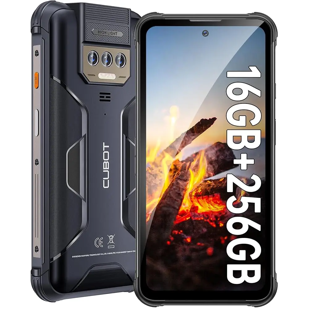 Фото Уличный смартфон CUBOT Kingkong Power Android13, 16 ГБ + 256 ГБ, 10600 мАч (33 Вт)/6,5 дюйма/48 МП + 20 МП ночного видения, IP68/двойная SIM-карта 4G/NFC/GPS №1