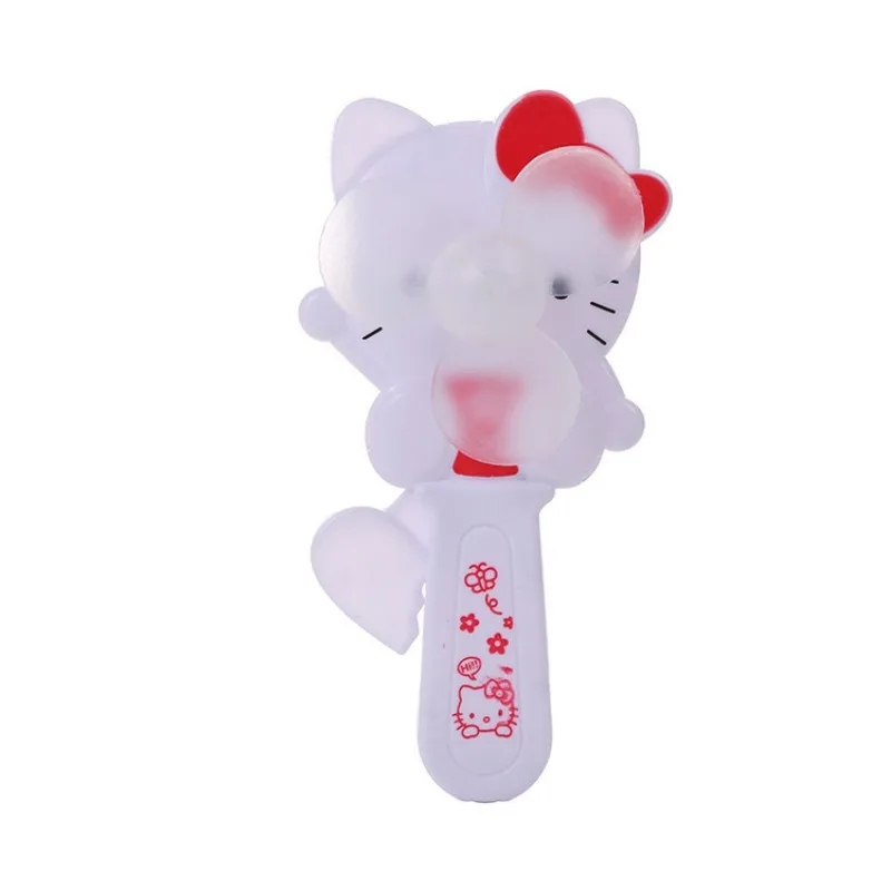 Маленький вентилятор Hello Kitty летний портативный ручной под давлением для детей и