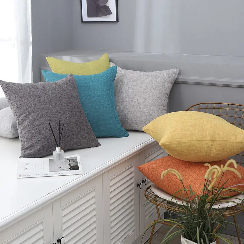 Наволочки для подушек, наволочки для кровати, 45x45, картина маслом, украшение для дома, гостиной, города, здания, полиэстер, лен, бархат E1159