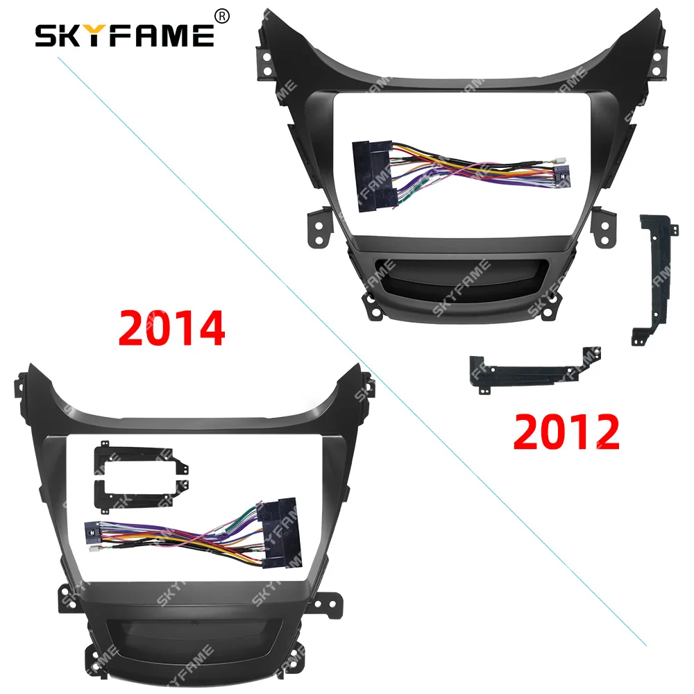 

SKYFAME Car Frame Fascia Adapter Canbus Box Decoder For Hyundai Elantra Avante 2012-2014 Android Radio Dash Fitting Panel Kit