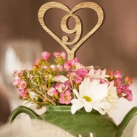 wooden wedding table flower seat card decorative for wedding birthday party decor acrylic roman numerals geometric centerpiece