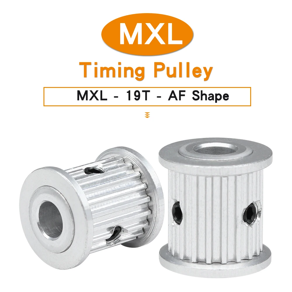 

MXL-19T Timing Pulley Bore 4/5mm Teeth Pitch 2.032 mm Belt Pulley Teeth Outer Diameter 11.78mm For Width 6/10 mm MXL Timing Belt